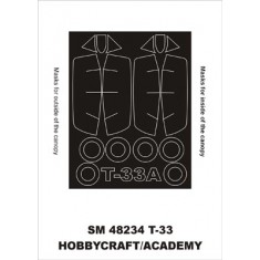 1/48 T-33 Paint Mask for Academy kit (outside-inside)