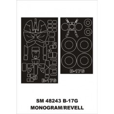 1/48 Boeing B-17G Paint Mask for Monogram kit (outside)