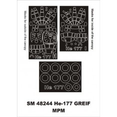 1/48 Heinkel He177A-5 Paint Mask for MPM kit (outside-inside)