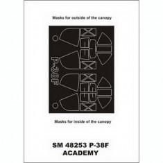 1/48 P-38F Paint Mask for Academy kit (outside-inside)