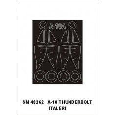1/48 A-10 Thunderbolt Paint Mask for Italeri kit (outside-inside)