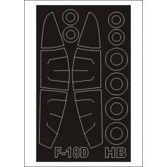 1/48 F-18D Hornet Paint Mask for HobbyBoss kit (outside)