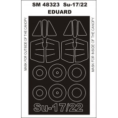 1/48 Su-17/22 Paint Mask for Eduard kit (outside-inside)