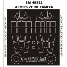 1/48 A6M3/3a/5 Zero Paint Mask for Tamiya kit (outside-inside)