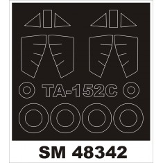 1/48 Ta-152 Paint Mask for HobbyBoss kit (outside-inside)