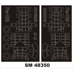 1/48 Focke-Wulf Fw 189A-1 Nachtjager Paint Mask for Great Wall Hobby kit (outside,inside)