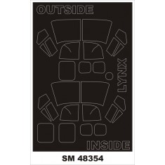 1/48 Westland Lynx Paint Mask for Airfix kit (outside,inside)