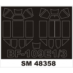 1/48 Messerschmitt Bf 109E-1/3 Paint Mask for Eduard kit (outside,inside)