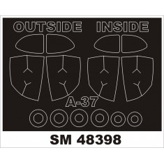 1/48 Cessna A-37A Dragonfly Paint Mask for Trumpeter kit (outside, inside)