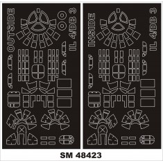 1/48 IL-4 Paint Mask for Xuntong kit (outside-inside)