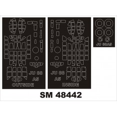 1/48 Junkers Ju-88A-5 Paint Mask for ICM kit (outside-inside)