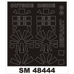 1/48 Boulton-Paul Defiant Paint Mask for Airfix kit (outside-inside)