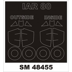 1/48 IAR-80 Paint Mask for Hobby Boss kit (outside-inside)