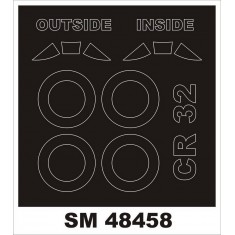 1/48 Fiat CR.32 Paint Mask for Special Hobby kit (outside-inside)