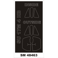 1/48 Su-17M4 Paint Mask for Hobby Boss kits (Outside, Inside)