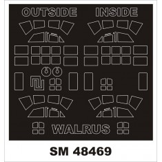 1/48 Walrus I Paint Mask for Airfix (Outside, Inside)