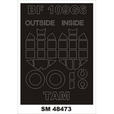 1/48 Bf 109G-6 Paint Masks for Tamiya kits (outside, inside)