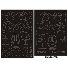 1/48 He-111H-6 Paint Masks for ICM kits (outside, inside)