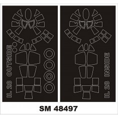 1/48 Ilyushin Il-28T Paint Masks for Bobcat kits (outside, inside)