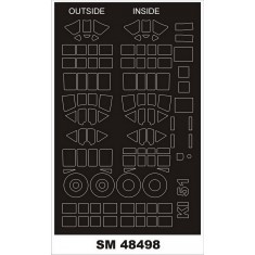1/48 Mitsubishi Ki-51 Sonia Paint Masks for Wingsy kits (outside, inside)