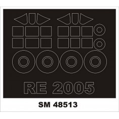 1/48 Reggiane 2005 Paint Mask for Sword kits (outside, inside)