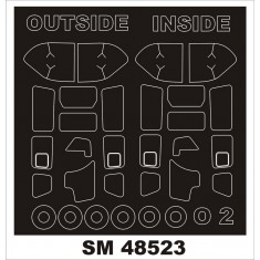 1/48 Cessna O-2A Skymaster Paint Masking for ICM kits (outside, inside)