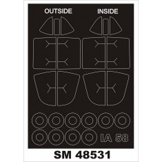1/48 FMA Ia-58 Pucara Paint Masking for Kinetic kits