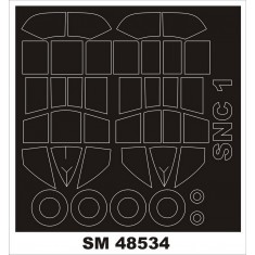 1/48 Curtiss-Wright SNC-1 Falcon Masking for Dora Wings kits (outside, inside)