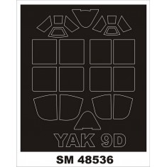 1/48 Yakovlev Yak-9D Masking for Zvezda kits (outside, inside)