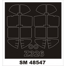 1/48 Zlin Z 326 Masking for Eduard kits (outside, inside)