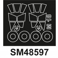 1/48 PZL M-18 Dromader Canopy Paint Masks for IBG kit