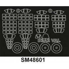 1/48 WWII Japanese Aichi D3A2 Val Canopy Paint Masks for Wingsy Kits