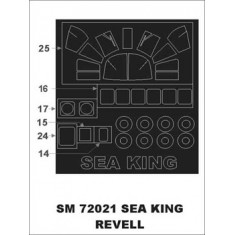 1/72 Westland Sea King Paint Mask for Revell kit (outside)