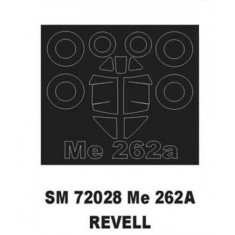 1/72 Messerschmitt Me 262A Paint Mask for Revell kit (outside)