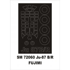 1/72 Junkers Ju 87B/R Stuka Paint Mask for Fujimi kit (outside)