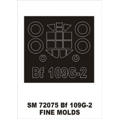 1/72 Messerschmitt Bf-109G2 Paint Mask for Fine Molds kit (outside)
