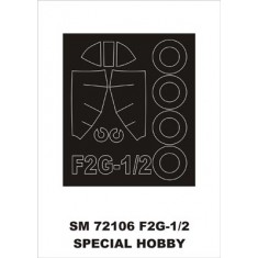 1/72 Goodyear F2G-1 Super Corsair Paint Mask for Special Hobby kit (outside)