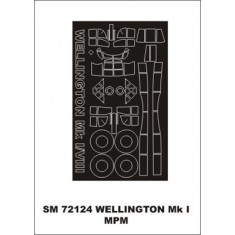 1/72 Vickers Wellington I/VIII Paint Mask for MPM kit (outside)