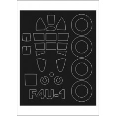 1/72 Vought F4U-1 Corsair Paint Mask for Tamiya kit (outside)