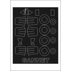 1/72 Fairey Gannet Paint Mask for Trumpeter kit (outside)
