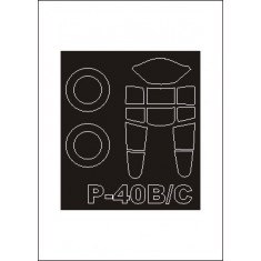 1/72 P-40B/C Tomahawk Paint Mask for Trumpeter kit (outside)