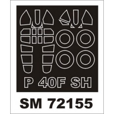 1/72 Curtiss P-40F Warhawk Paint Mask for Special Hobby kit (outside)