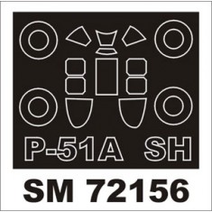 1/72 North American P-51A Mustang Paint Mask for Special Hobby kit (outside)