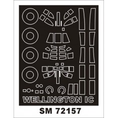 1/72 Vickers Wellington Mk.IC Paint Mask for Trumpeter kit (outside)