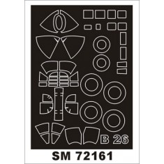 1/72 Martin B-26B Marauder Paint Mask for Valom kit (outside)