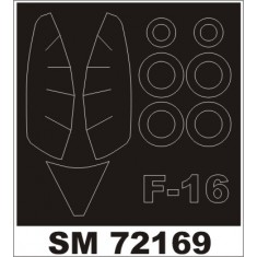 1/72 F-16CG/CJ Fighting Falcon Paint Mask for Academy kit (outside)