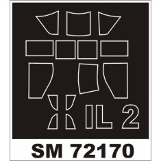 1/72 Ilyushin Il-2 Single Seater Paint Mask for Academy kit (outside)