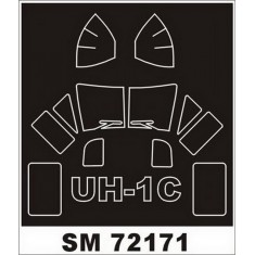 1/72 Bell UH-1C Huey Paint Mask for HobbyBoss kit (outside)