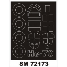1/72 Heinkel He 70 Paint Mask for ICM kit (outside)