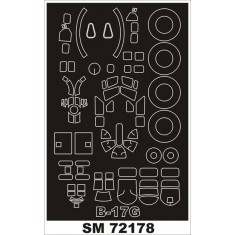 1/72 B-17G Flying Fortress Paint Mask for Revell kit (outside)